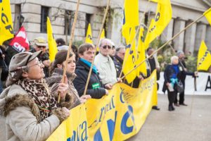 Manifestation contre le chômage et la précarité,